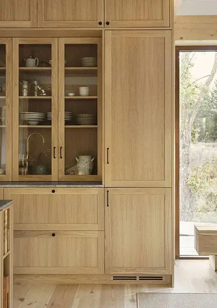 کابینت روکش چوب مدل WV-101
